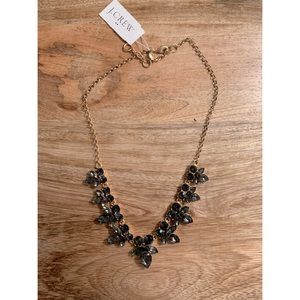 NWT J.Crew navy crystal necklace